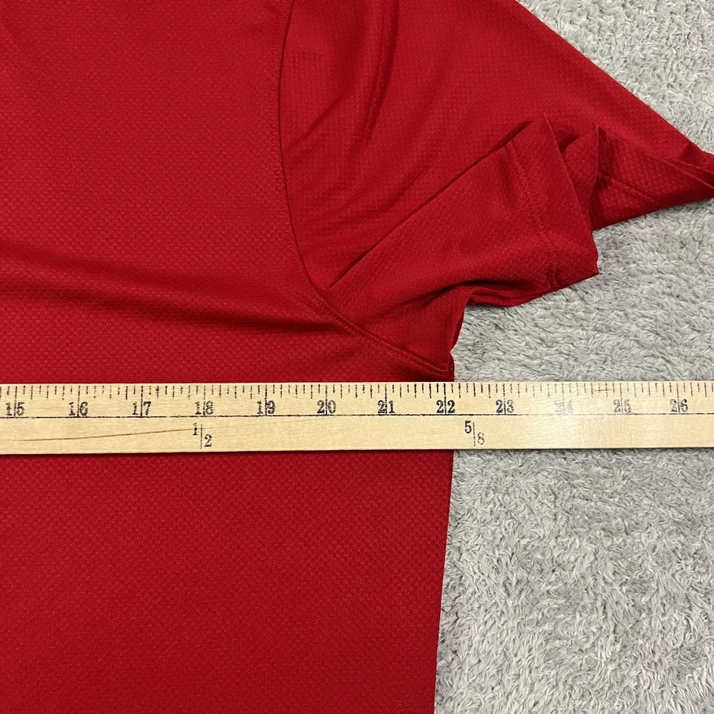 Nike Tiger Woods Polo Shirt Mens Medium Sunday Red Blade Collar Golf BV9219